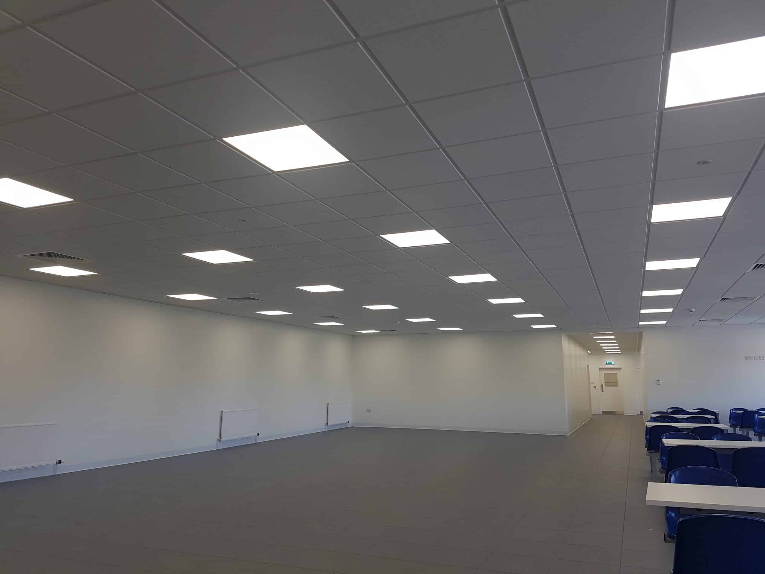 Energy efficient lighting in commercial property
