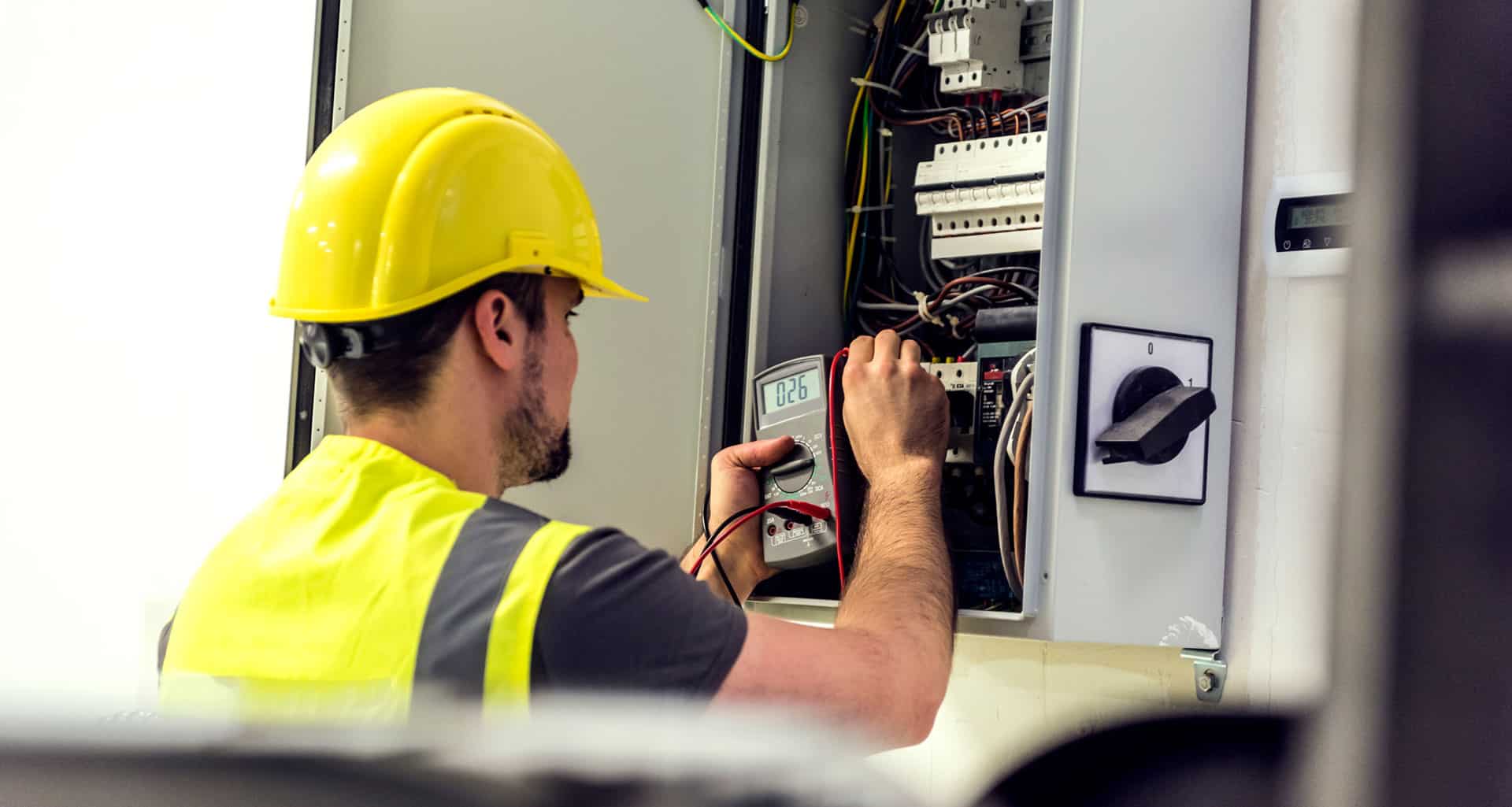 electrician near the panel
